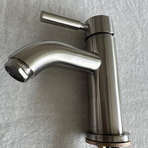 Handle Bath Faucet Seasons Westwind W/Quick Install Pop Up Brushed Nickel